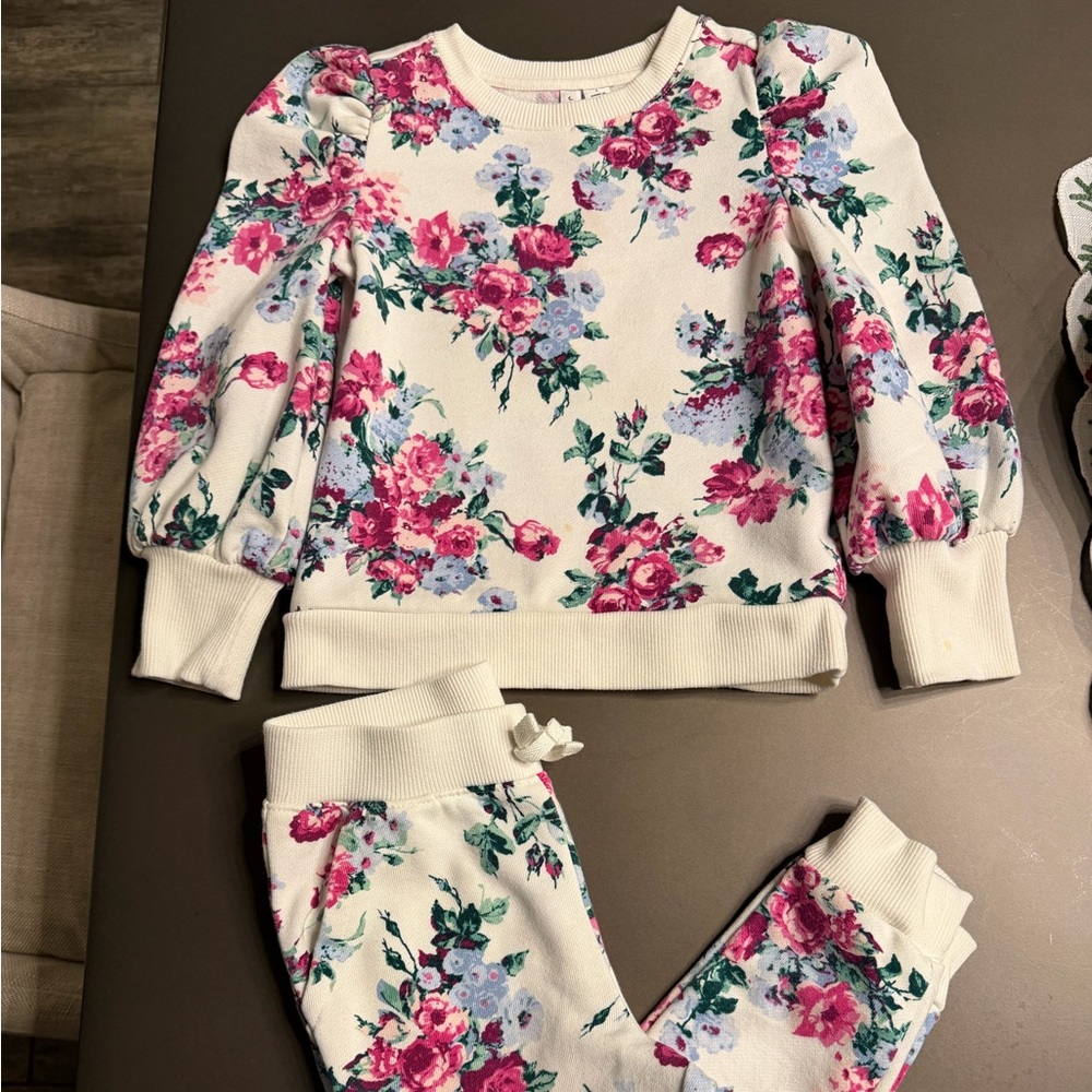 Janie and Jack Floral Outfit